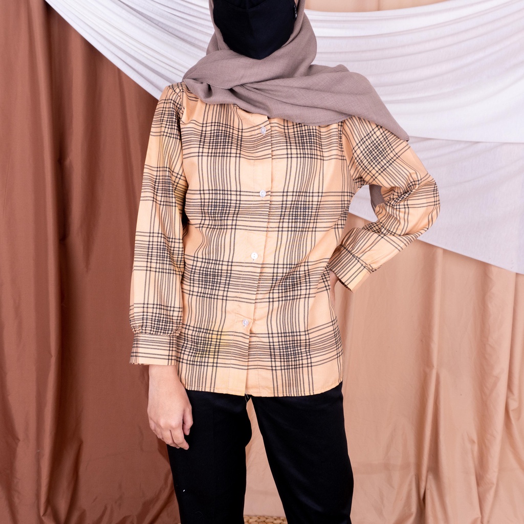 OVERSIZE KEMEJA OSLIN | Kemeja Oversize Wanita - Kemeja Korea - Kemeja Wanita Murah-3