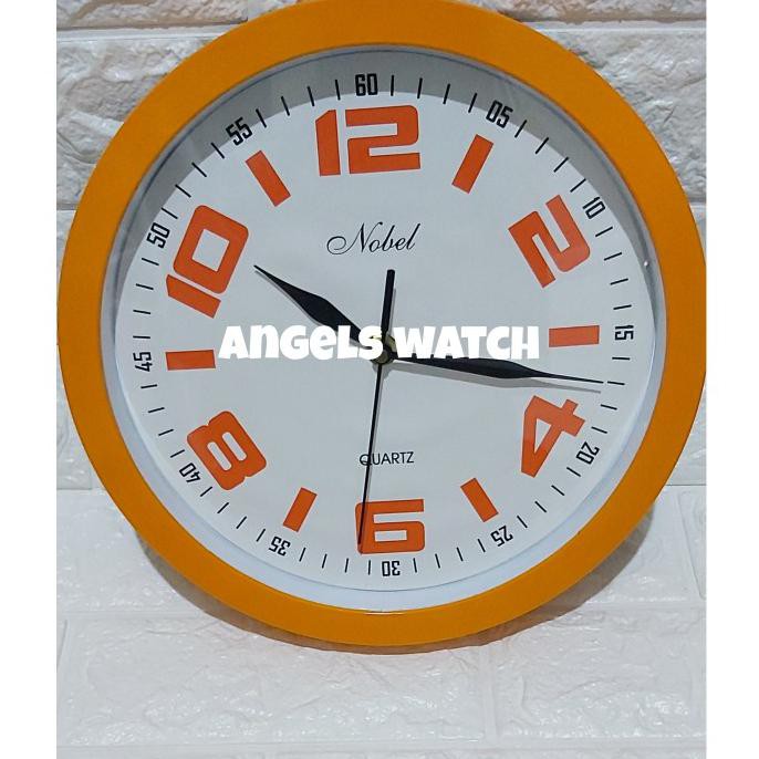 Trendi Jam Dinding Nobel 565 Orange Promo