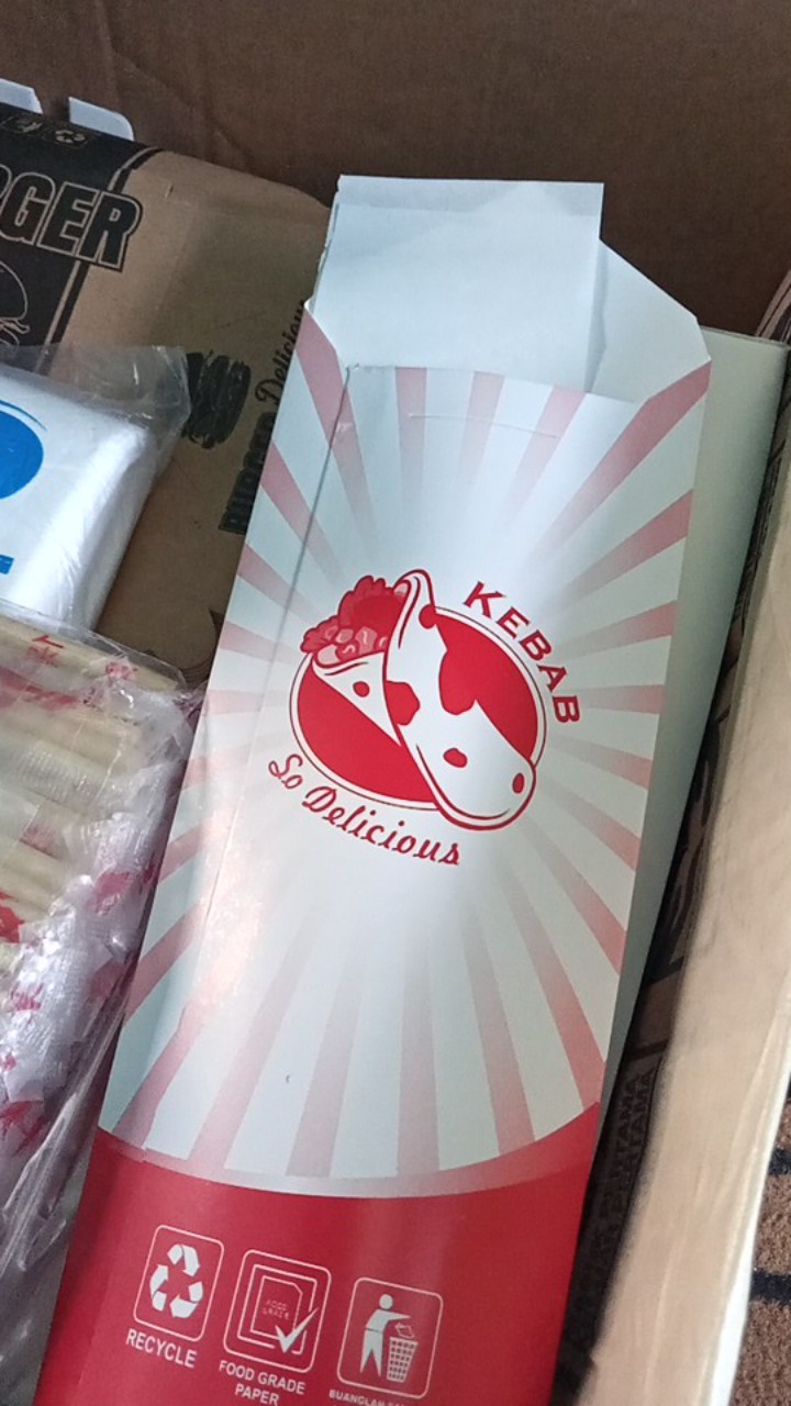 Bungkus Kebab, Kemasan Kebab ,box Kebab, Dus Kebab, Dus Kemasan Kebab, Kotak Kebab