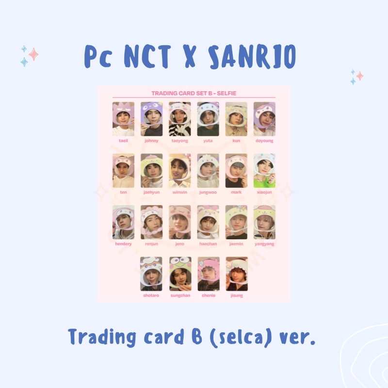 PHOTOCARD NCT X SANRIO 2nd MD RANDOM TRADING CARD SELCA VERSION (UNOFFICIAL)
