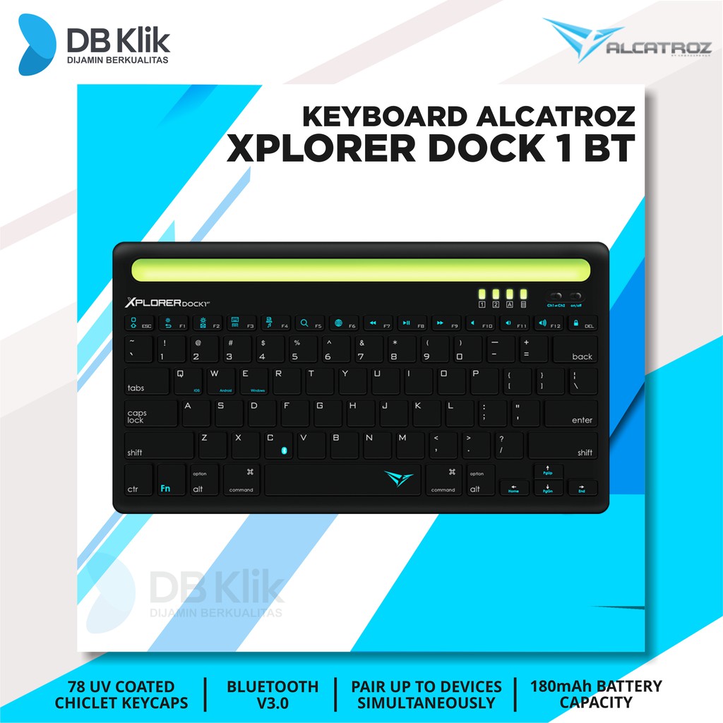 Keyboard Bluetooth Alcatroz Xplorer DOCK 1