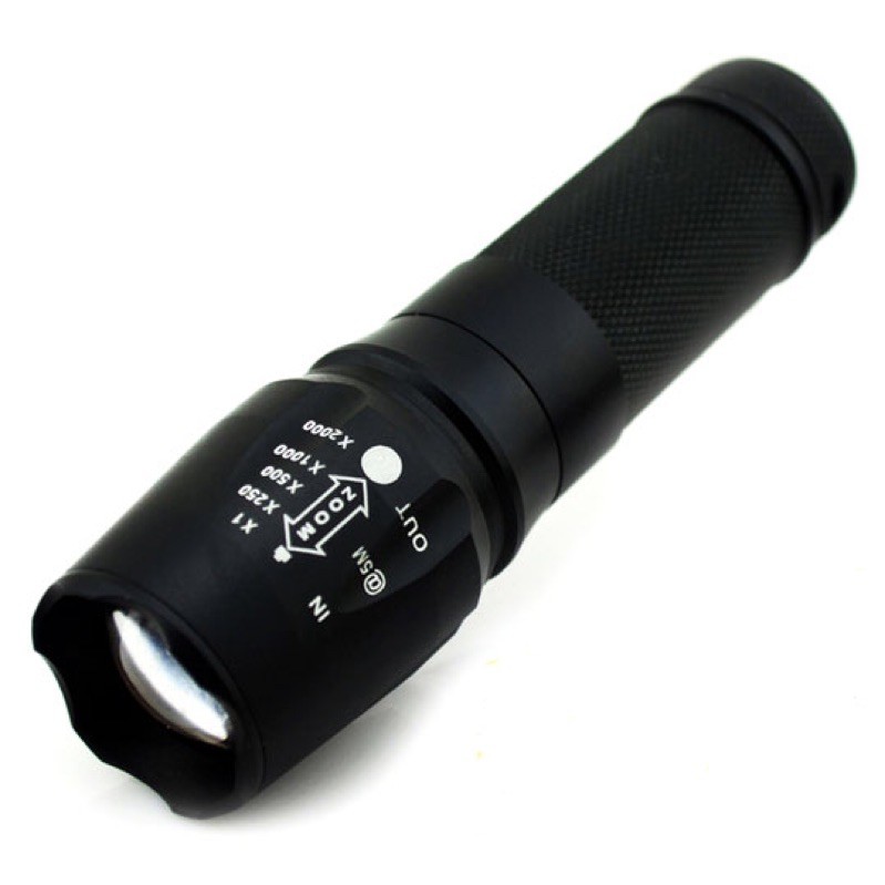 TaffLED Senter LED Cree XM-L T6 26650 5000 Lumens - Black