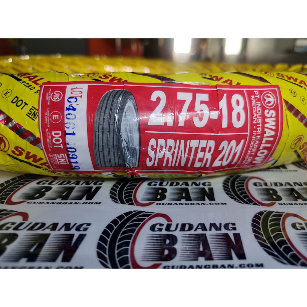 Swallow 275 - 18 Ban Luar Swallow S 201 Sprinter lurus classic kecil