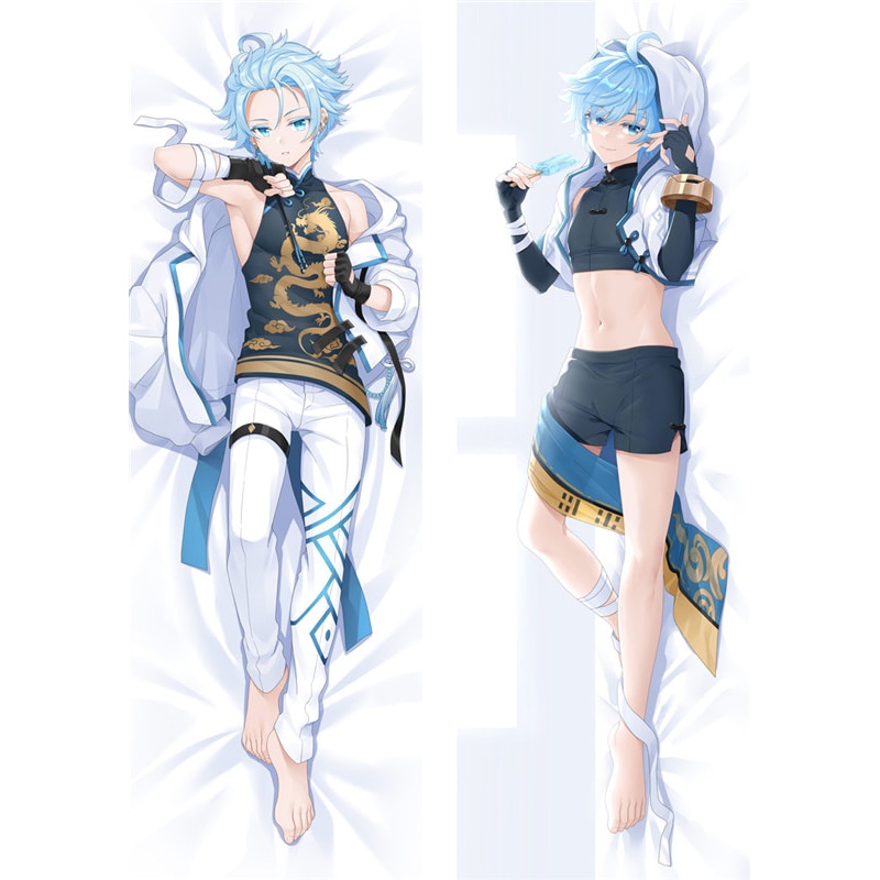 PREORDER Game Genshin Impact  Chongyun Cosplay Body Pillow Case Chong yu Dakimakura Long Hugging Bod