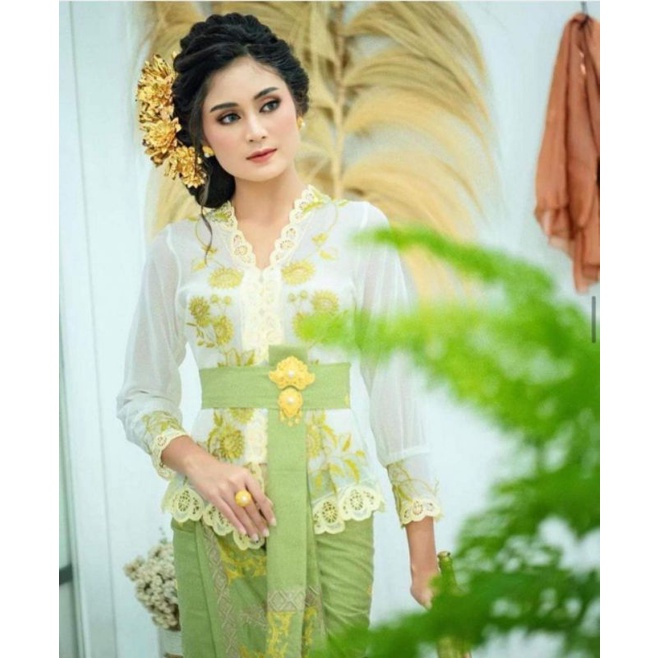 pre order kebaya jadi premium bordir manual bordir matahari