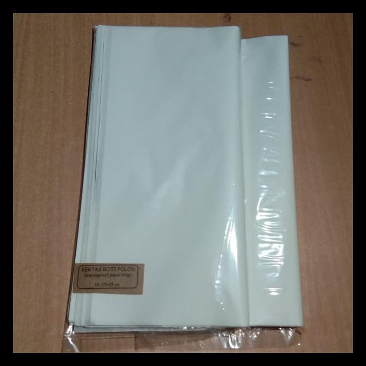 

Kertas Bungkus Kebab/ Burger/ Roti Polos, Ukuran 25X25 Cn Terlaris