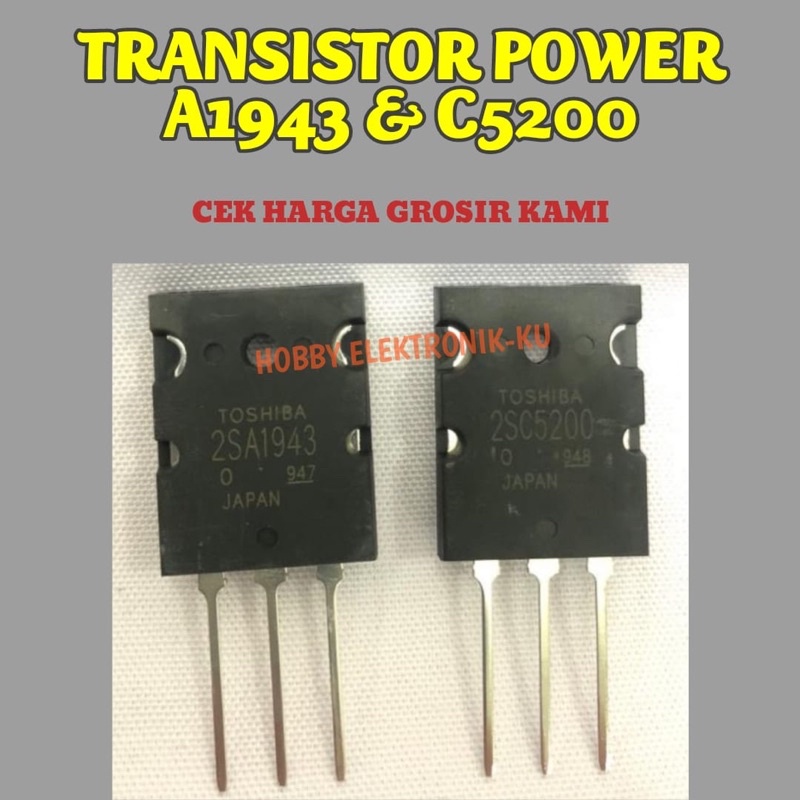 TRANSISTOR POWER A1943 &amp; C5200 KW1