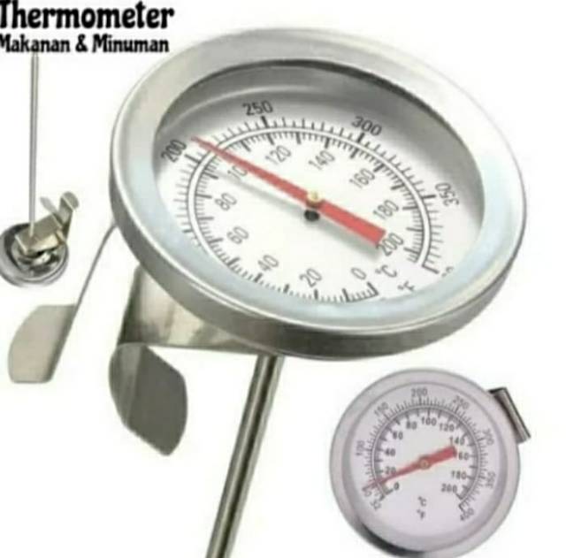 THERMOMETER MASAK MEKANIK UKUR SUHU PANAS MINYAK GORENG THERMOMETER DAPUR