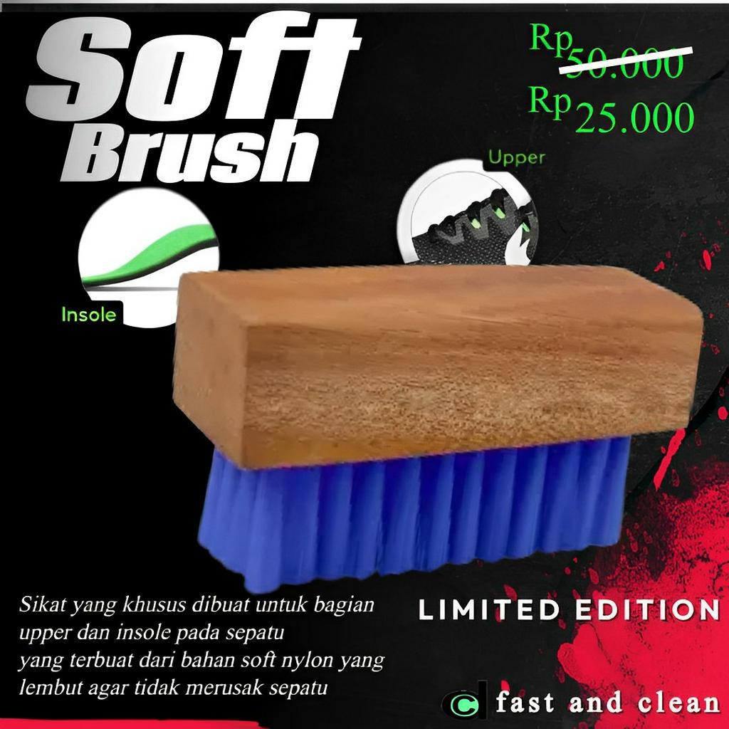 Deepcleane Shoes Brush White - Sikat Sepatu Sandal Lembut Pembersih Debu Kotoran