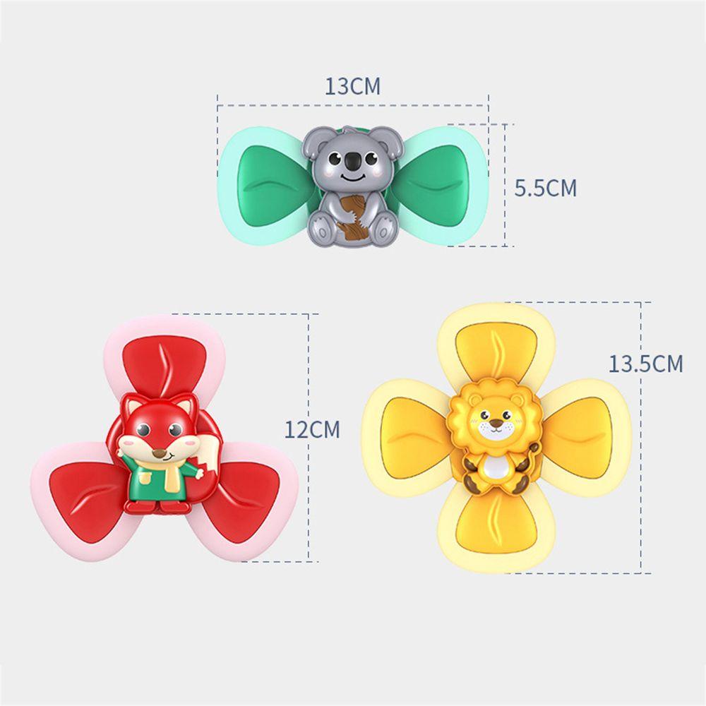 NEEDWAY Mainan Spinner Bayi 3pcs /set Baby Vision Training Ladybug Bee Belajar Dini Dengan Suara Kartun Berputar Mainan