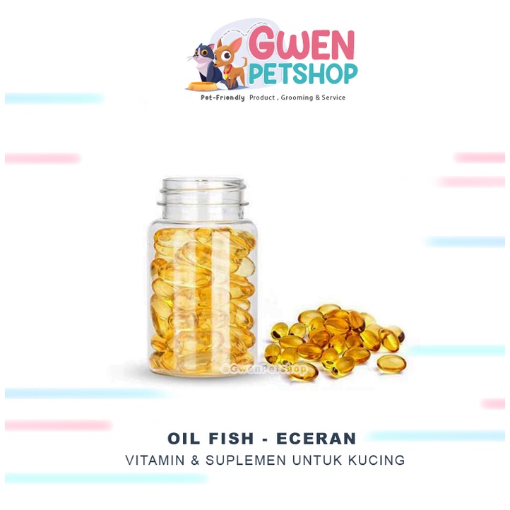 (ECERAN)Minyak Ikan - FISH OIL Vitamin Bulu Kucing &amp; Anjing