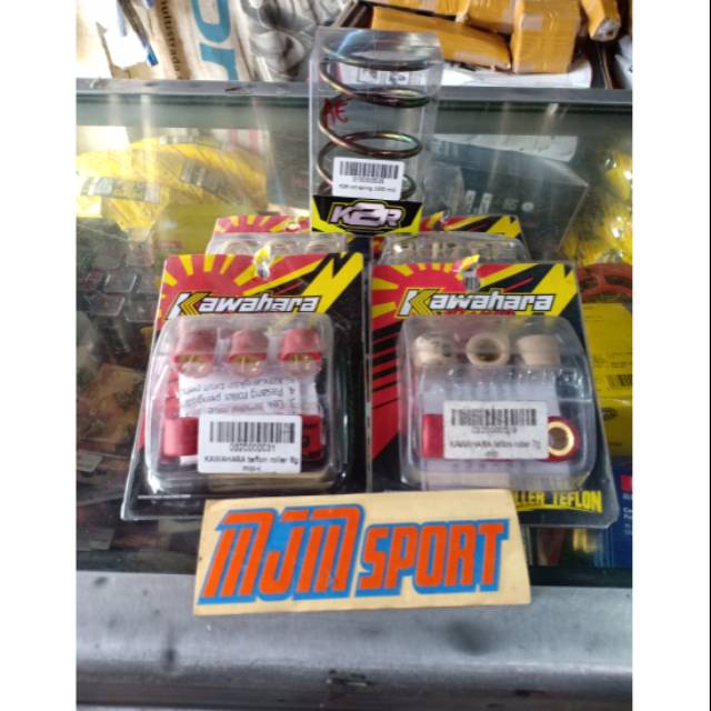 Paketan roler mio Kawahara plus per CVT Kawahara 1500rpm - Roler plus per CVT Mio dan Fino Kawahara