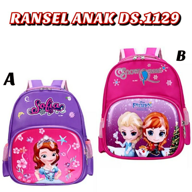 dem_sare / DS1129 Tas Ransel Anak Sekolah PAUD TK SD tas ransel sekolah anak perempuan karakter  Karakter Bag Backpack Mini Motif Cartoon Cute