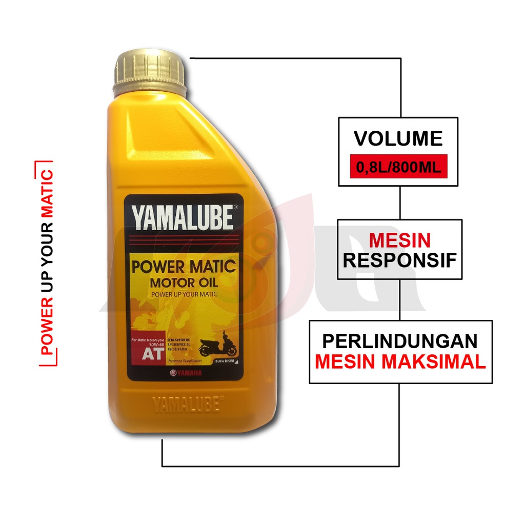 Oli Yamalube Power Matic AT 10w40 Motor Matik Yamaha 800 ml