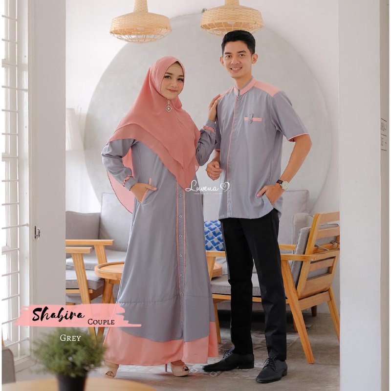 SHABIRA DRESS || Gamis Couple Original by Luvena