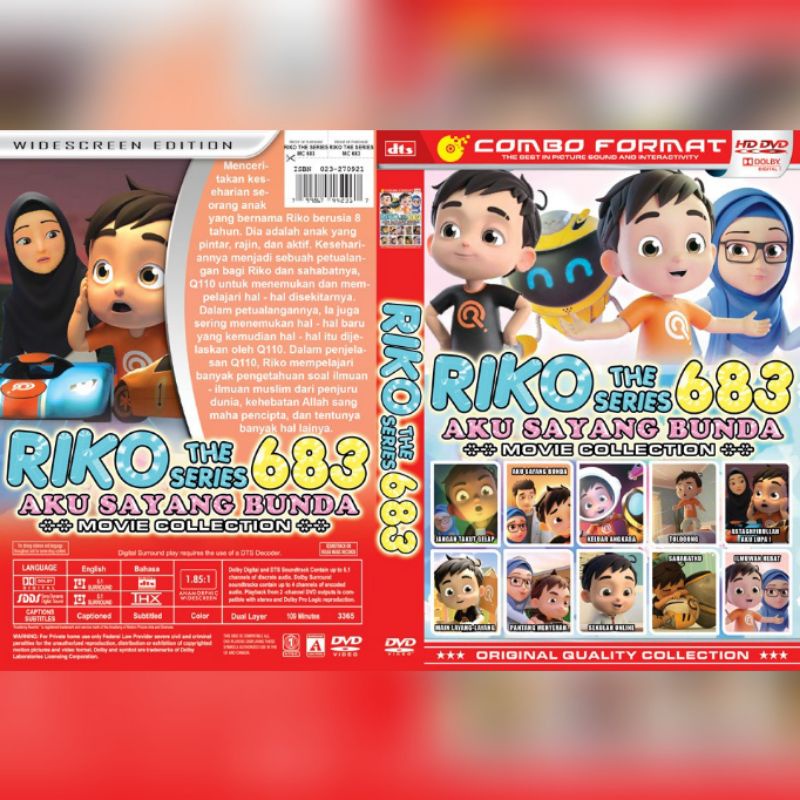 Kaset Film Kartun RIKO SERIES AKU SAYANG BUNDA