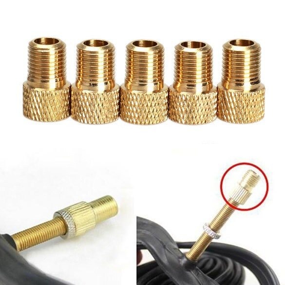 Konektor Pompa Valve Pentil Ban Sepeda Presta to Schrader 10PCS