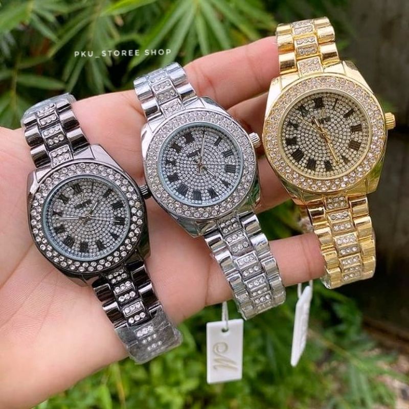 MOTIF PERMATA JAM TANGAN WANITA MIRETE ORIGINAL MOTIF MEWAH ROSGOLD, JAM TANGAN WANITA TAHAN AIR COD BAYAR DI TEMPAT, JAM TANGAN KASUAL WANITA TERLARIS, JAM TANGAN CEWEK WATER RESISTANT