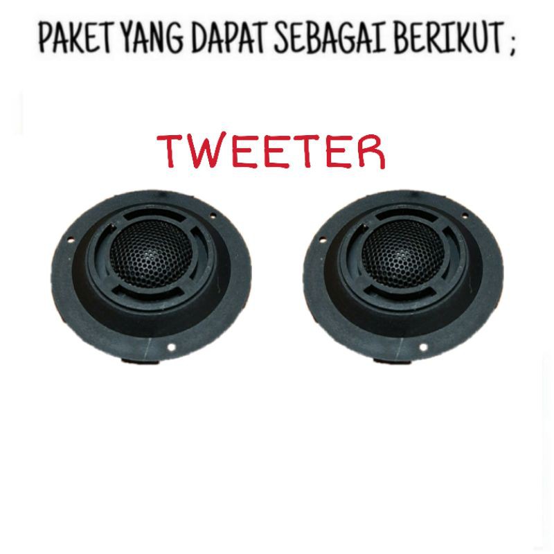 Promo 2 PCS 5 INCH Speaker Woofer Elsound Merah +2 Pcs Tweeter Original