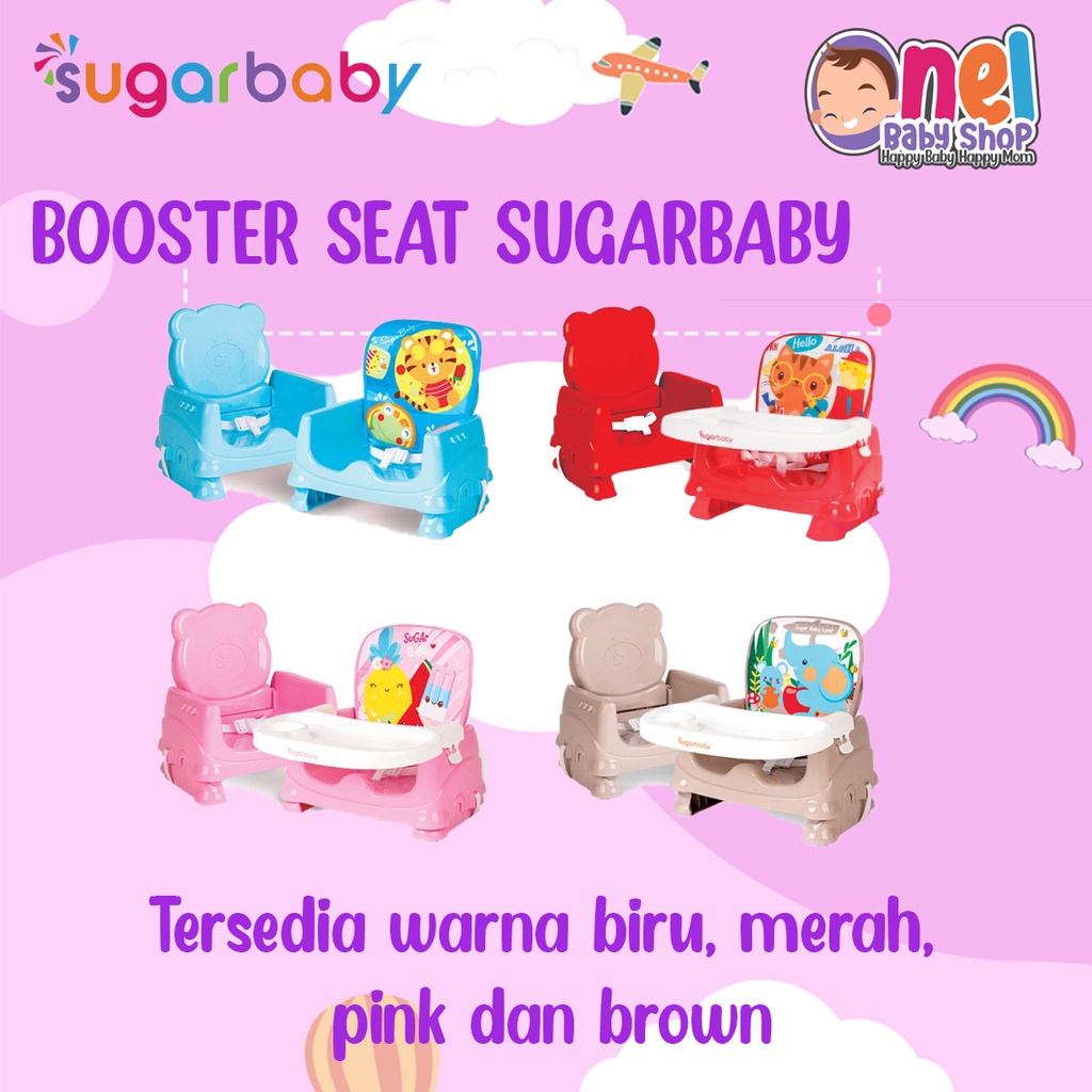 TEMPAT DUDUK BAYI / TEMPAT DUDUK MAKAN BAYI / KURSI MAKAN BAYI- SUGARBABY HELLO BEAR BOOSTER SEAT | 4in1 SitOnMe Folded Booster &amp; Chair