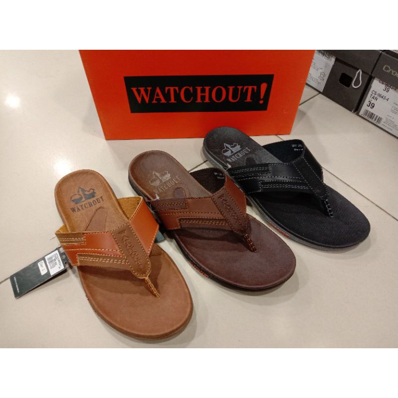 Sandal Watchout/Sandal jepit/Sandal Kulit/Sandal Karet