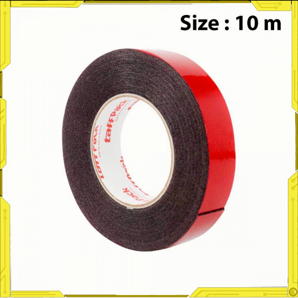 

TaffPACK Tape Lakban Double Tape Foam Serbaguna Size 10m TL877