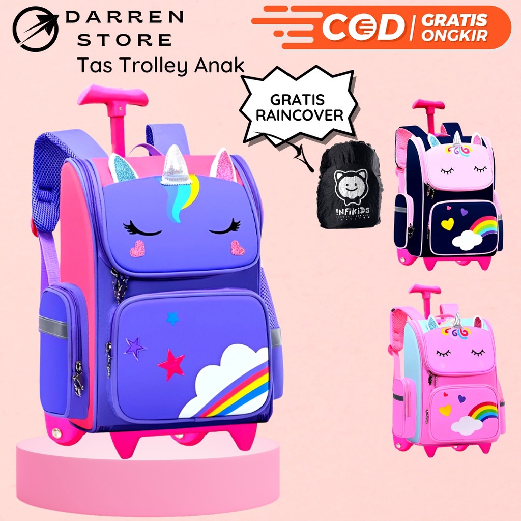 darren store tas troli sekolah anak perempuan import tas sekolah anak perempuan sd