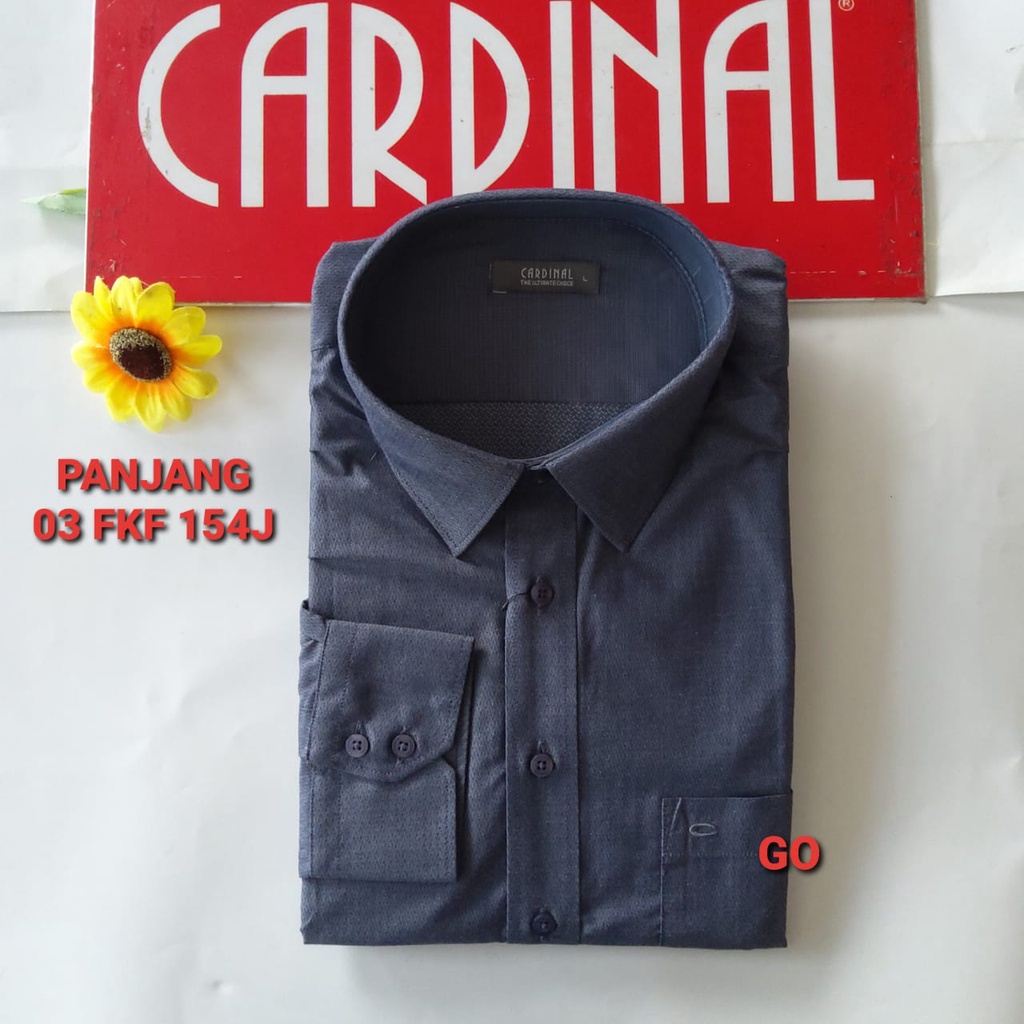 gof XL-3XL F CARDINAL KEMEJA FORMAL PANJANG RegularFit Batik &amp; Garis  Pakaian Kemeja Kerja Pria Kantor Acara Resmi Pakaian Wisud Original B7