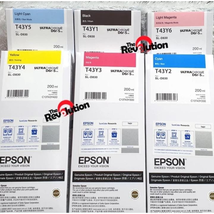 TINTA EPSON SL D830 EPSON D 830 T43Y