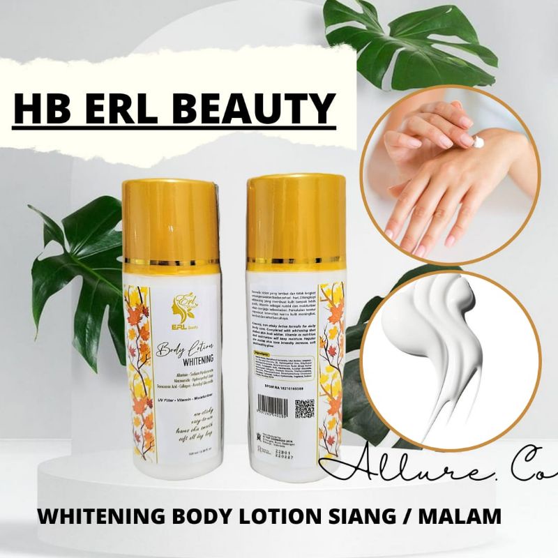 HB ERL BEAUTY VIRAL/ HB LOTION PEMUTIH BADAN BPOM / WHITENING BODY LOTION