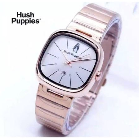 ( Dikirim Dari Jakarta ) Bisa COD Jam Tangan Wanita Hush puppies Kotak Tanggal Aktif HP410