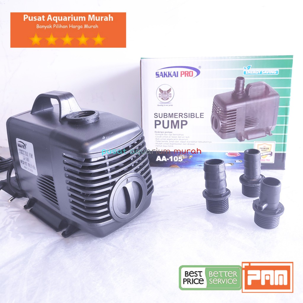 TERBAIK SAKKAI PRO AA 105 NAIK 3 METER POMPA AIR KOLAM ...