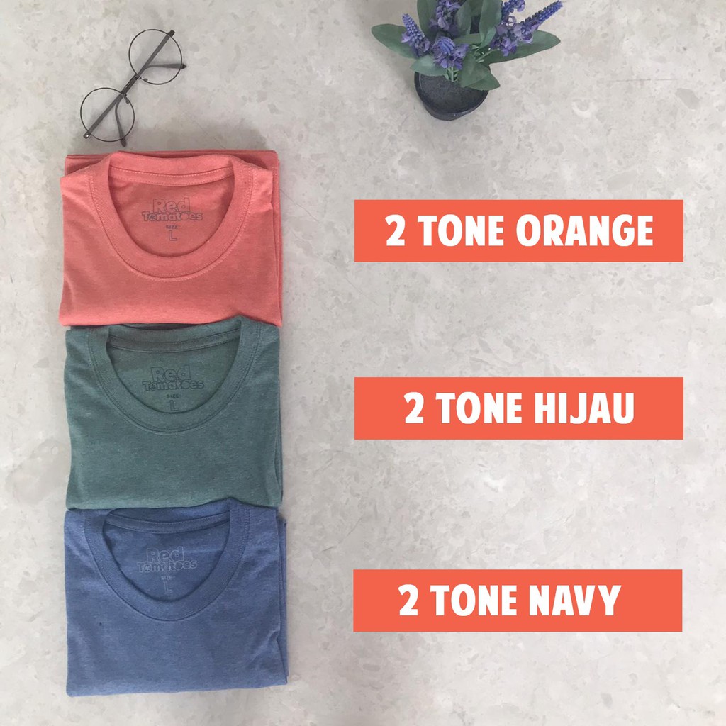 Kaos Polos Misty / ONECK / unisex / tangan pendek / baju pria PREMIUM