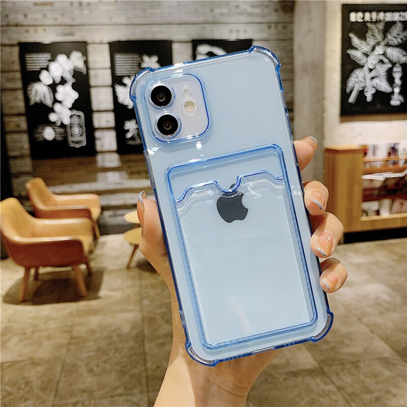 Color card case casing iphone 12 pro max 11 pro max Xs max XR 7/8/se2020 7plus/8plus all-inclusive anti-drop soft case iphone