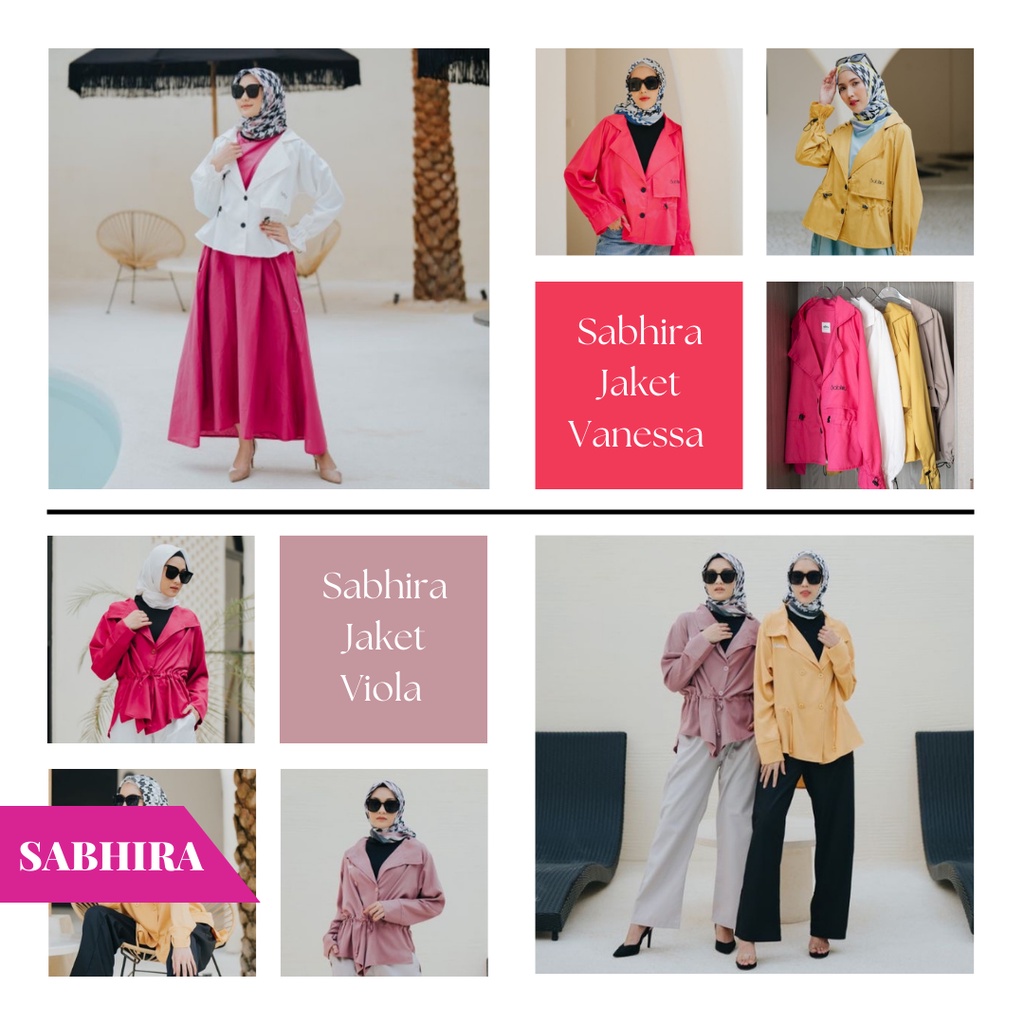 Sabhira Jaket Vanessa & Jaket Viola [ORIGINAL TERBARU, ATASAN WANITA, JAKET WANITA]