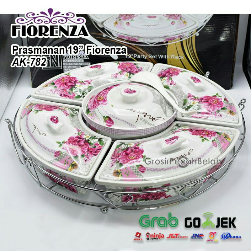 [Packing Kayu] Prasmanan Pesta Putar 19 inch FIORENZA Jumbo Besar