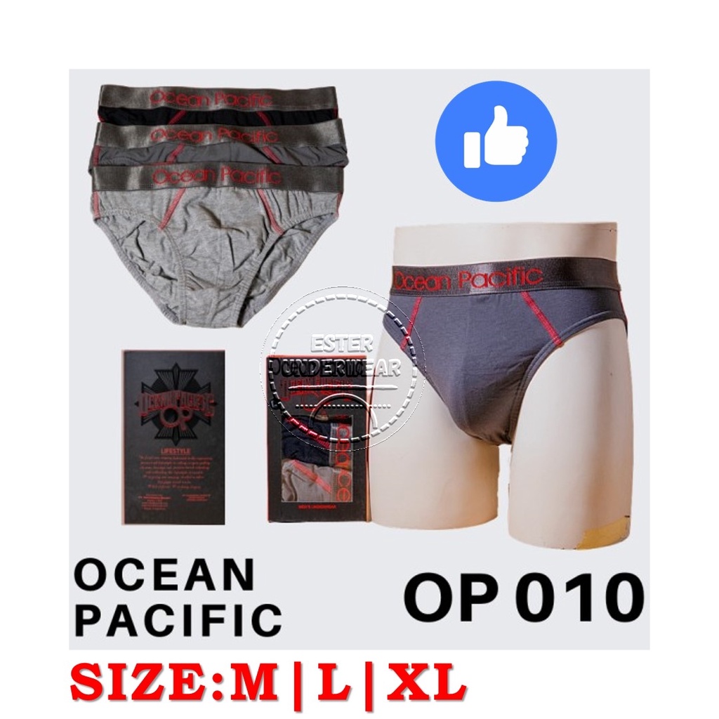 Celana Dalam Pria  OCEAN PACIFIC OP 010 ISI 3 PCS