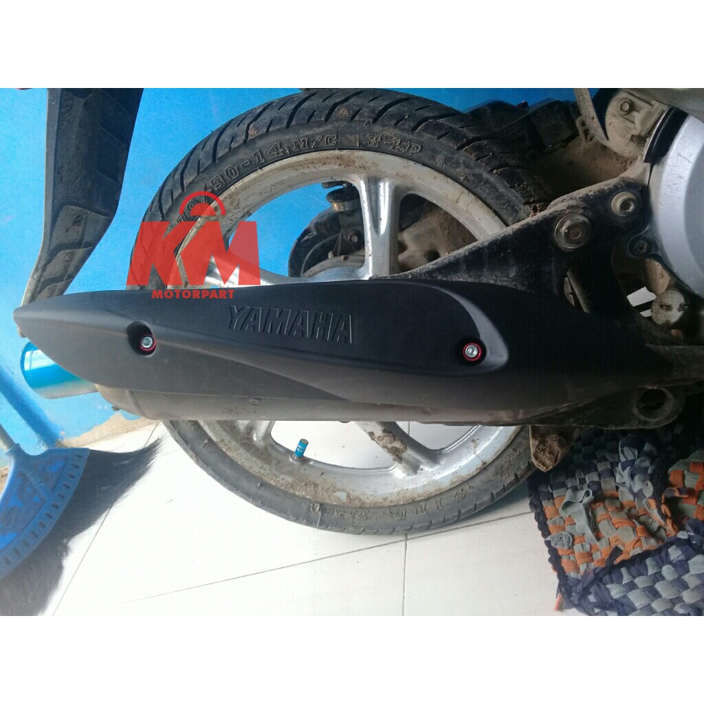 Tutup Cover Pelindung Knalpot Motor Yamaha MIO SPORTY MIO SOUL MIO SMILE Variasi Aksesoris Knalpot