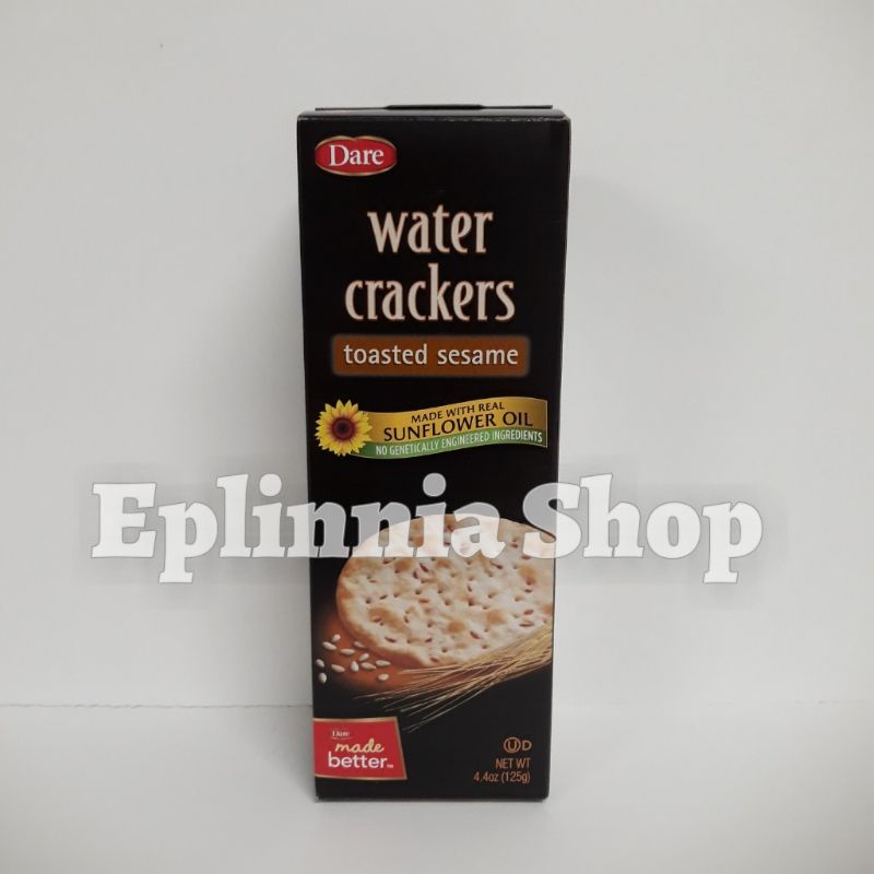 

Dare Water Crackers Toasted Sesame 125 gr - Krekers Dengan Wijen