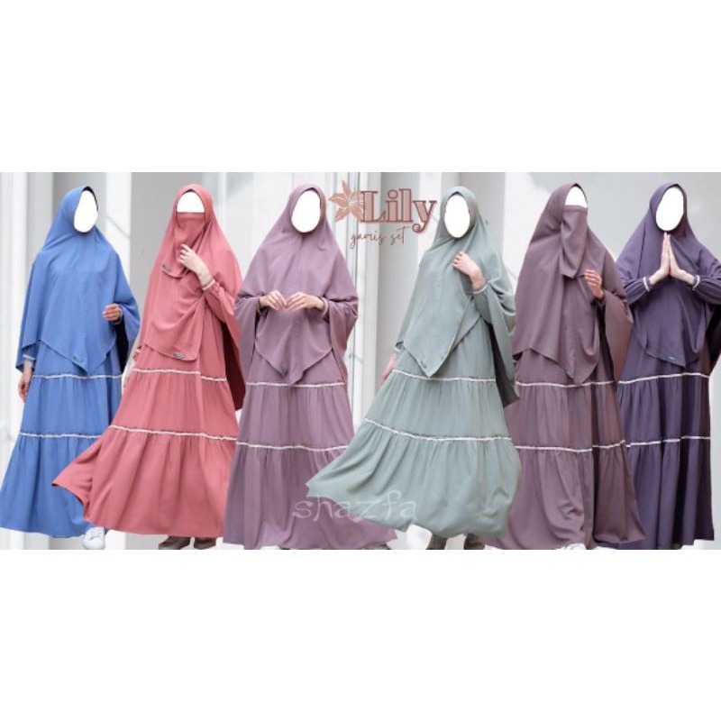 Gamis Lily Set by Shazfa free cadar