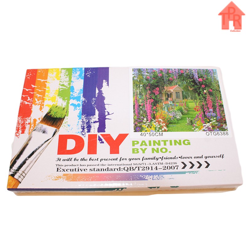 DIY - Set Melukis / painting by number kit - TOWN 40x50cm. part-1