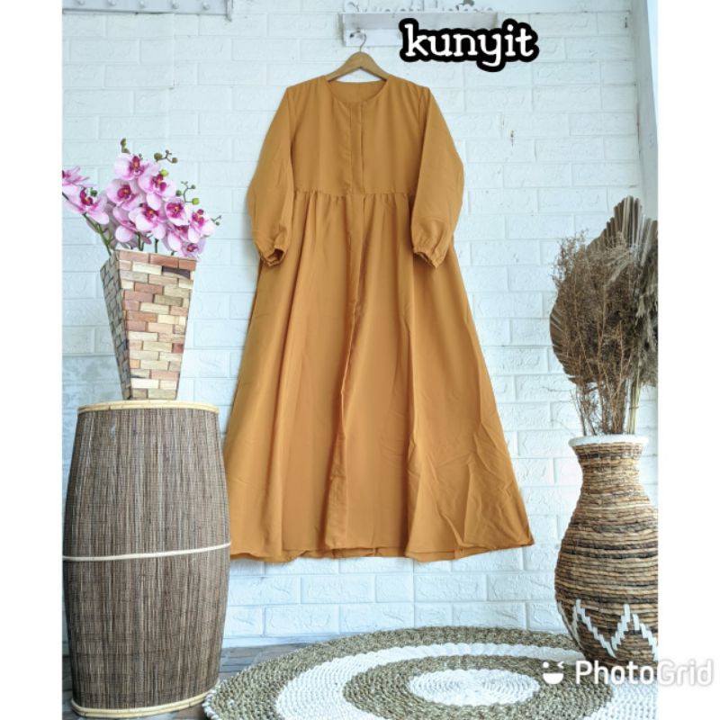 {COD}Babydol terlarisss//Lamia babydol wolfis terbaru//Gamis lamia wolfis COD//Dress COD terlarisss//COD Terlariss Terbaru-Kunyit