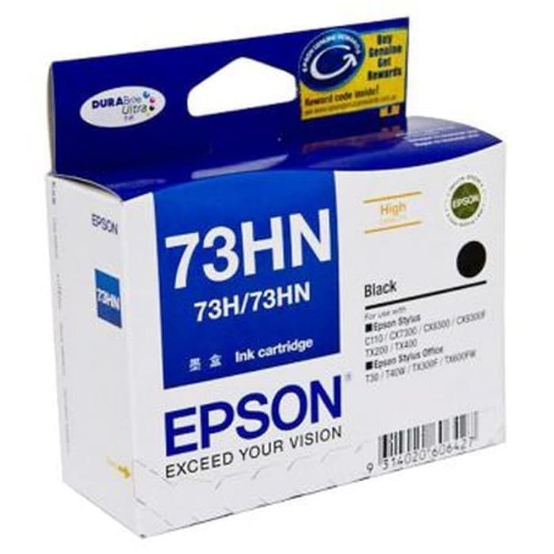 tinta cartridge Epson 73 HN black original for C110, CX7300, CX8300, CX9300F