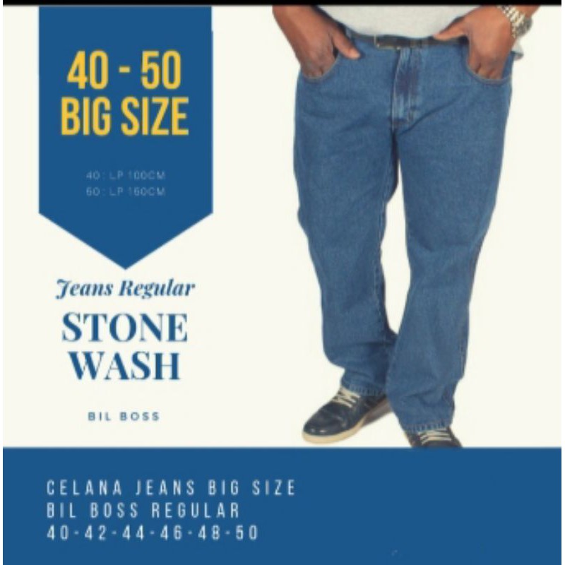 celana jeans jumbo pria, celana Levis jumbo ukuran besar  39 40 41 42 43 44