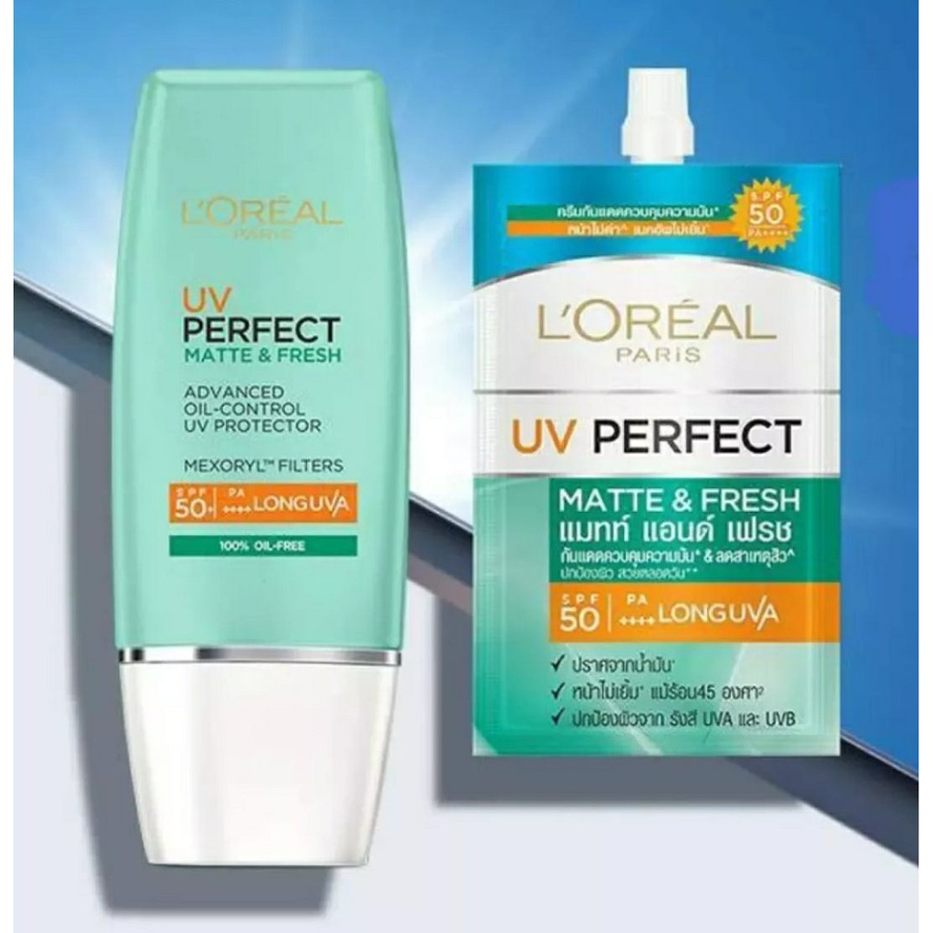 Jual LOREAL Sunscreen UV Perfect sachet 7 ml (sampel size) Indonesia|Shopee Indonesia