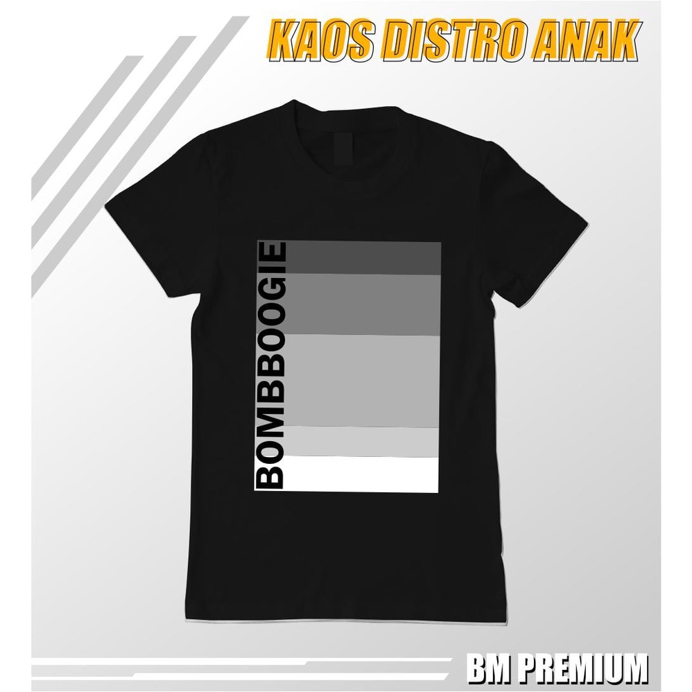 KAOS BOOMBOGIE ORIGINAL/KAOS DISTRO PREMIUM KIDS MOTIF 12 BUAT PEMILIHAN WARNA KAOS ADA DI VARIASI