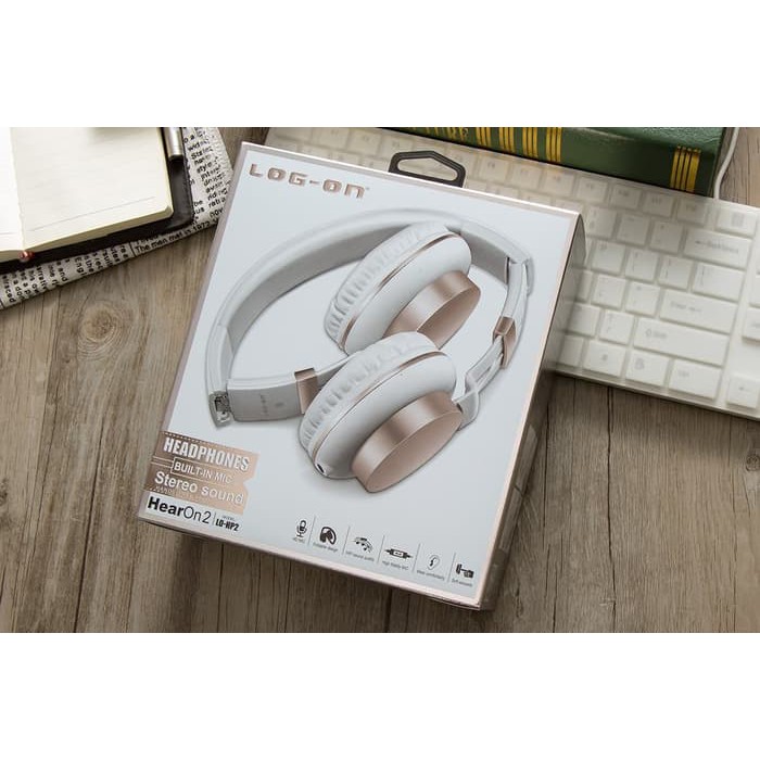 Log On Hear On 2 Headphone Headset Bando - LOHP-2 - White