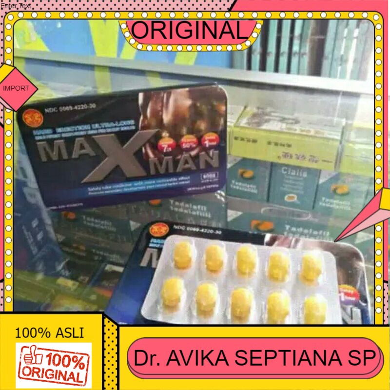 100% ASLI PROMO OBAT PATEN Obat MAXMAN-Asli Kuwat-Tahan-Lama-Pria-10Pils-Ampuh