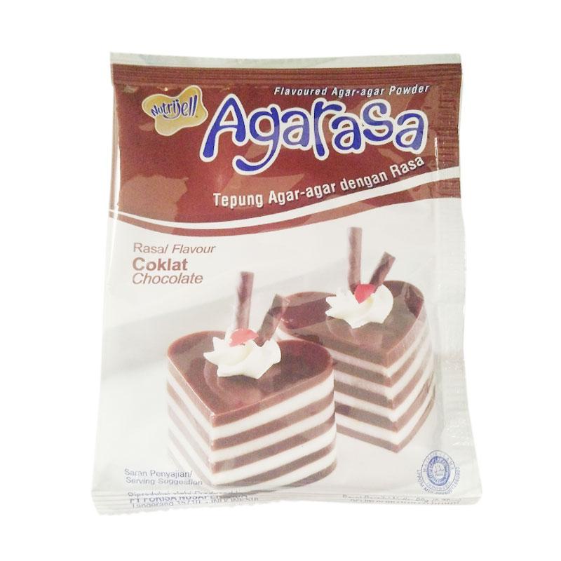 AGARASA Coklat Nutrijel Tepung agar pudding Coklat 22gr ekonomis