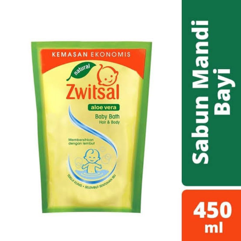 ZWITSAL BABY BATH HAIR AND BODY ALOE VERA KEMASAN 450ML